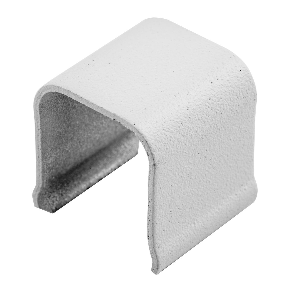 HBL7506W Rolled/Folded Standard Connection Cover, 0.8 in L x 0.8 in W x 0.9 in H, Rolled Steel, White
