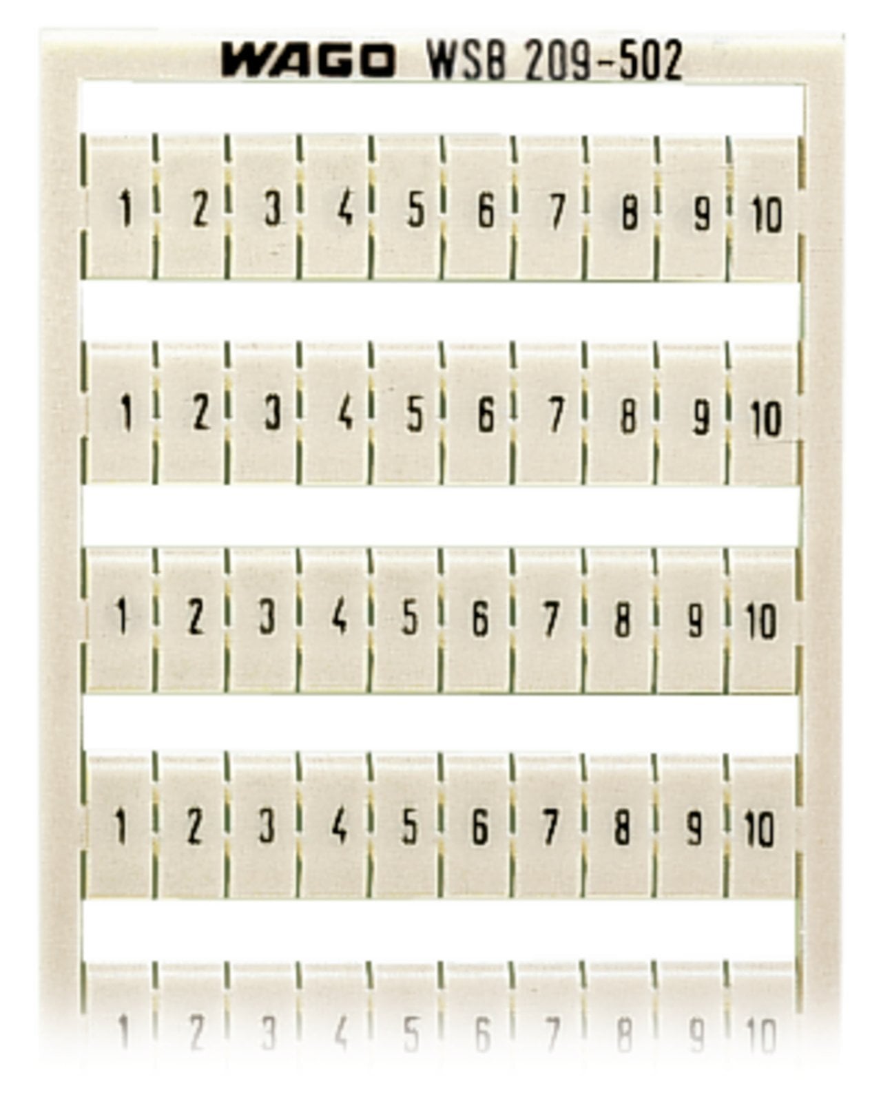 209-502 WSB Quick Marking System, 5 mm W, Black, White