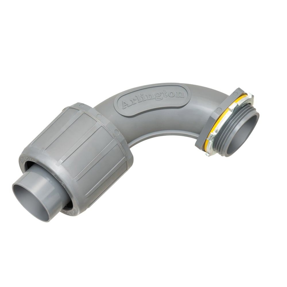 NMLT9015 Push-On Connector, 1-1/2 in Trade, 90 deg, Plastic