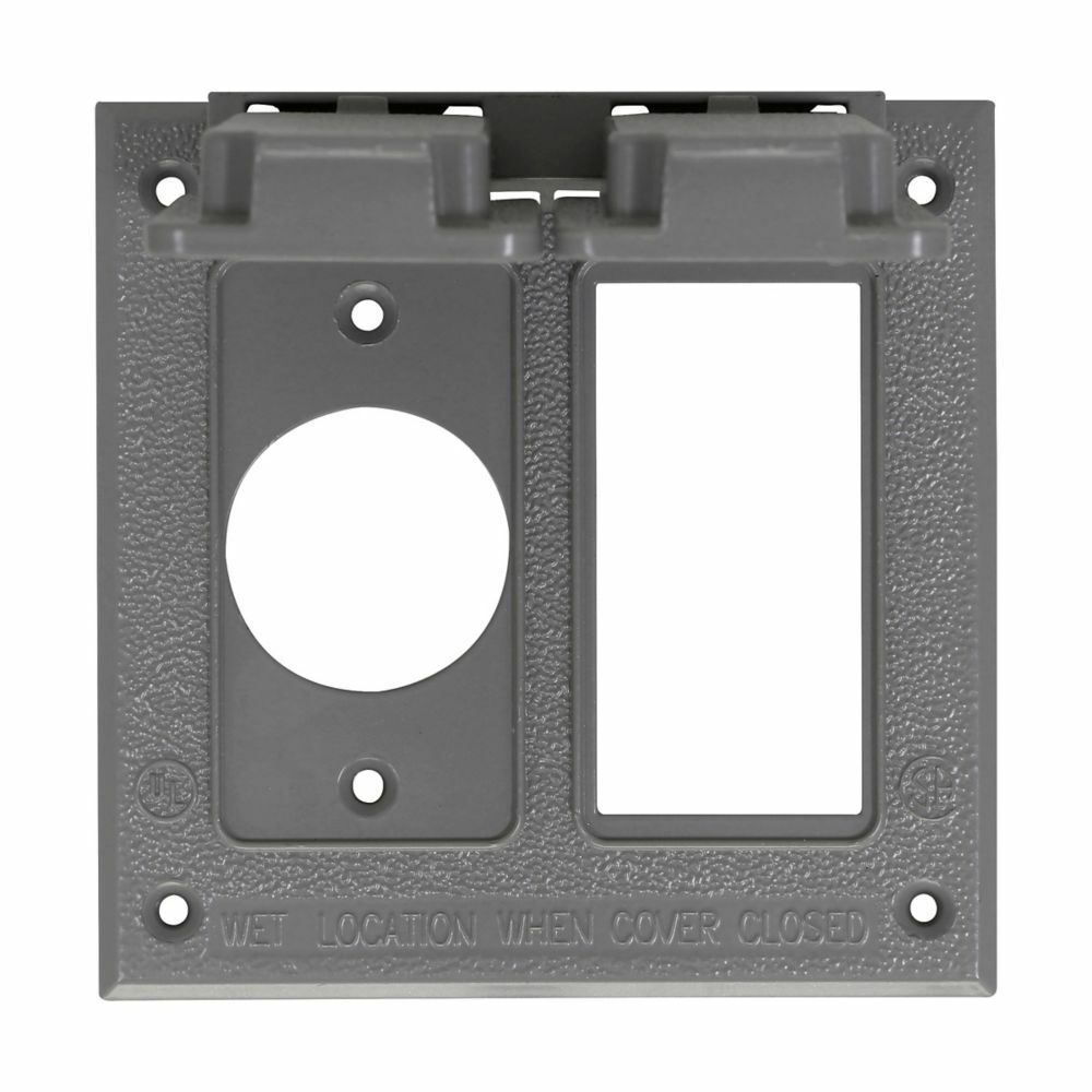 TP7244 Weatherproof Outlet Cover, Self-Close Cover, Die Cast Aluminum