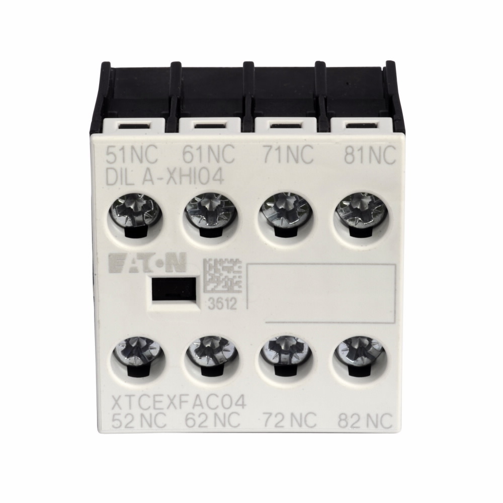 XTCEXFAC04 4-Pole Auxiliary Contact, 500 V AC, 1.5/6 A, 4 Contacts