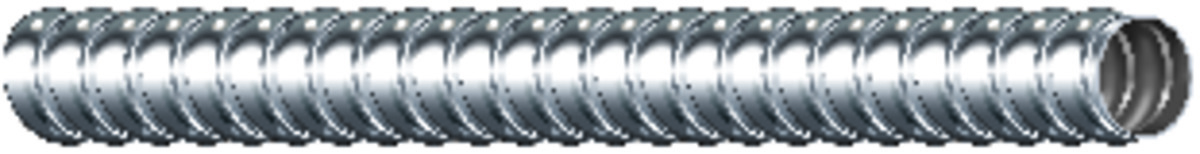 55081702 Galflex Type RWS Flexible Metal Conduit, 3/8 in Trade, 0.375 to 0.393 in ID x 585 mil OD, 100 ft L, Steel