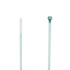 High Performance Cable Tie, Aquamarine Fluoropolymer ETFE for Temperatures up to 150 Degrees Celsius (302 F), Length of 91mm (3.6 Inches), Width of 2.3mm (0.09 Inch), Thickness of 1mm (0.04 Inch), Tensile Strength Rating of 80 Newtons (18 Pounds), Bulk Pack