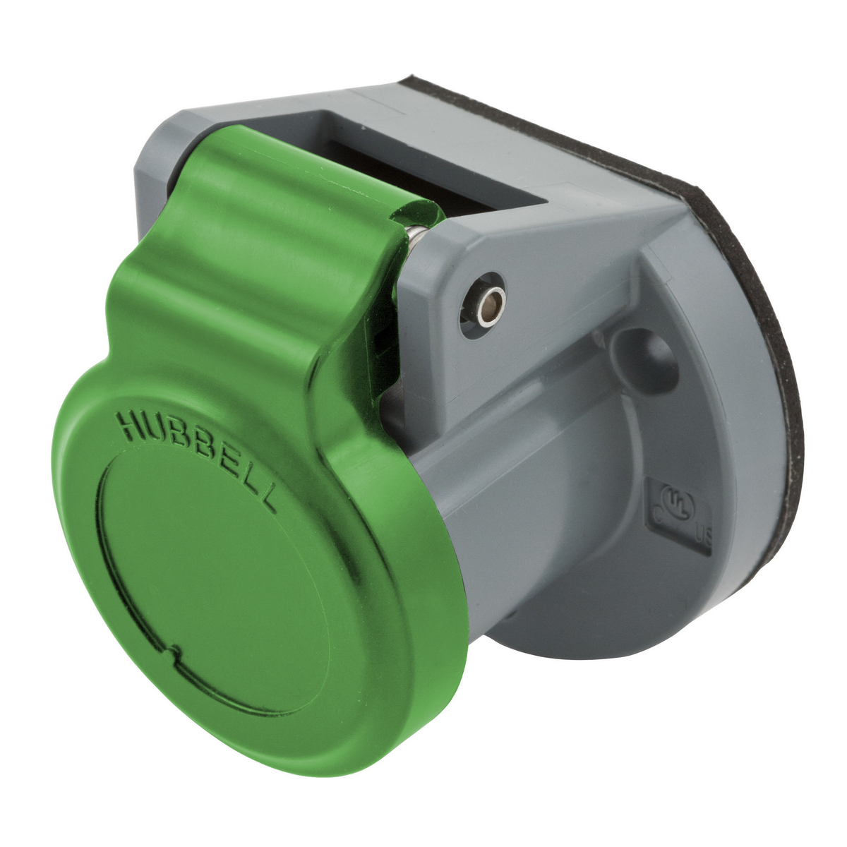 HBL15NCGN 15 Series Molded Non-Metallic Standard Screw Mount Weather Protective Cover, For Use With 150 A 1-Pole Devices, Thermoplastic/Elastomer, Green