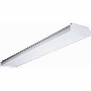 WS-2A-U Metalux WS Series Specification Grade Replacement Lens, (2) Lamps T8 Lamp, 32 W Fixture, 120/277 VAC, Baked White Enamel Housing
