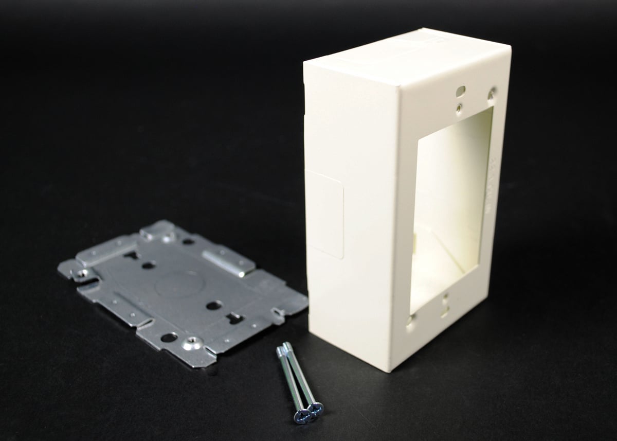 S2048 1-Gang Device Box, 4-5/8 in L x 2-7/8 in W x 1-3/4 in H, Steel