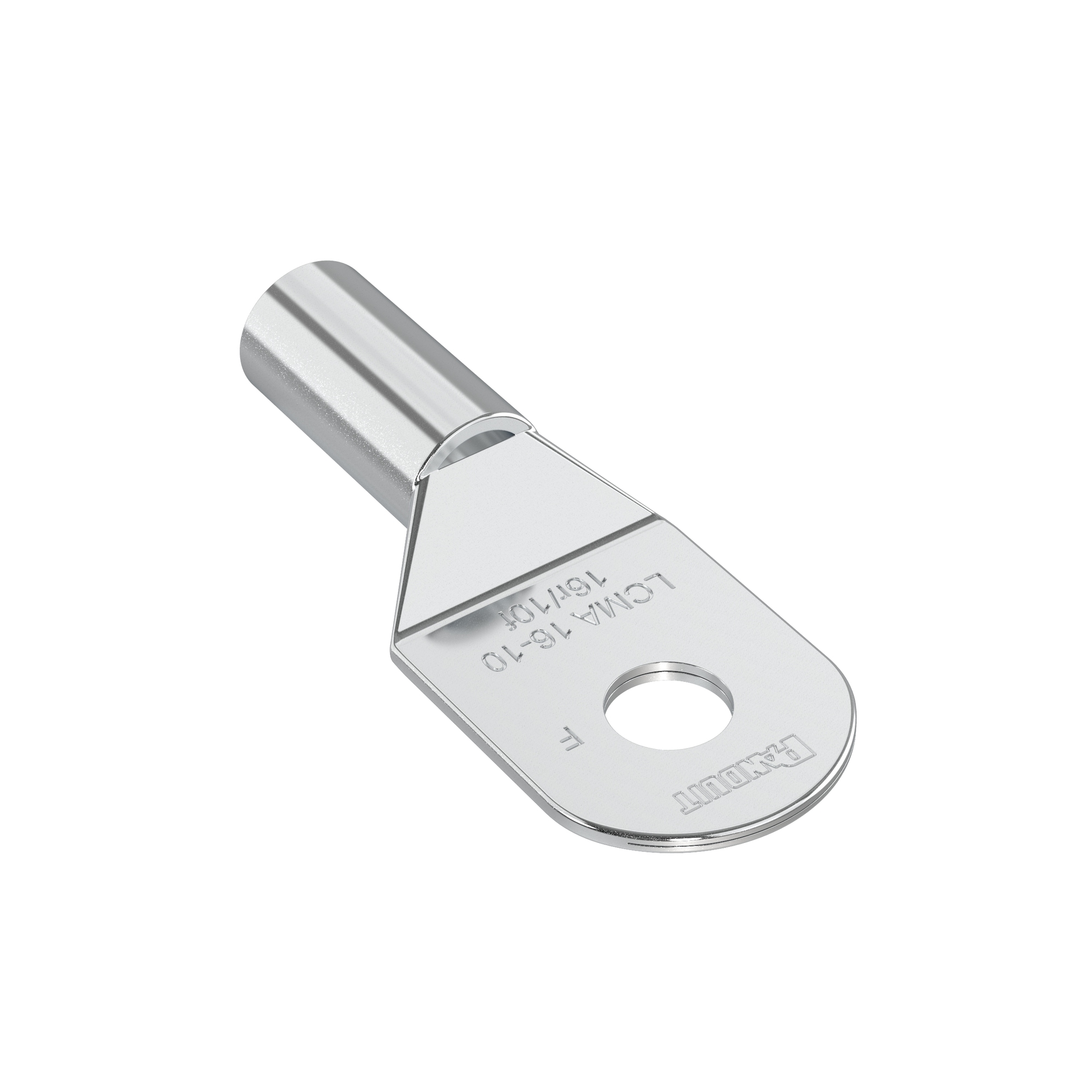 Pan-Lug LCMA16-10-C Comp. Lug, Metric, 16mm, Tin Plt Cu, Strt, One 0.19" Stud