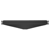 49254-BC1 Angled Transitional Cover, 1U Rack Mount, Steel, Black