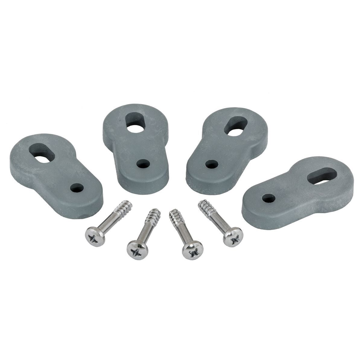 HBLRFT1 Standard Sized Replacement Mounting Feet, For Use With HBLDS3 Series 30 A Non-Metallic Switch, -40 to 67 deg C Continuous Temperature, Composite, Gray