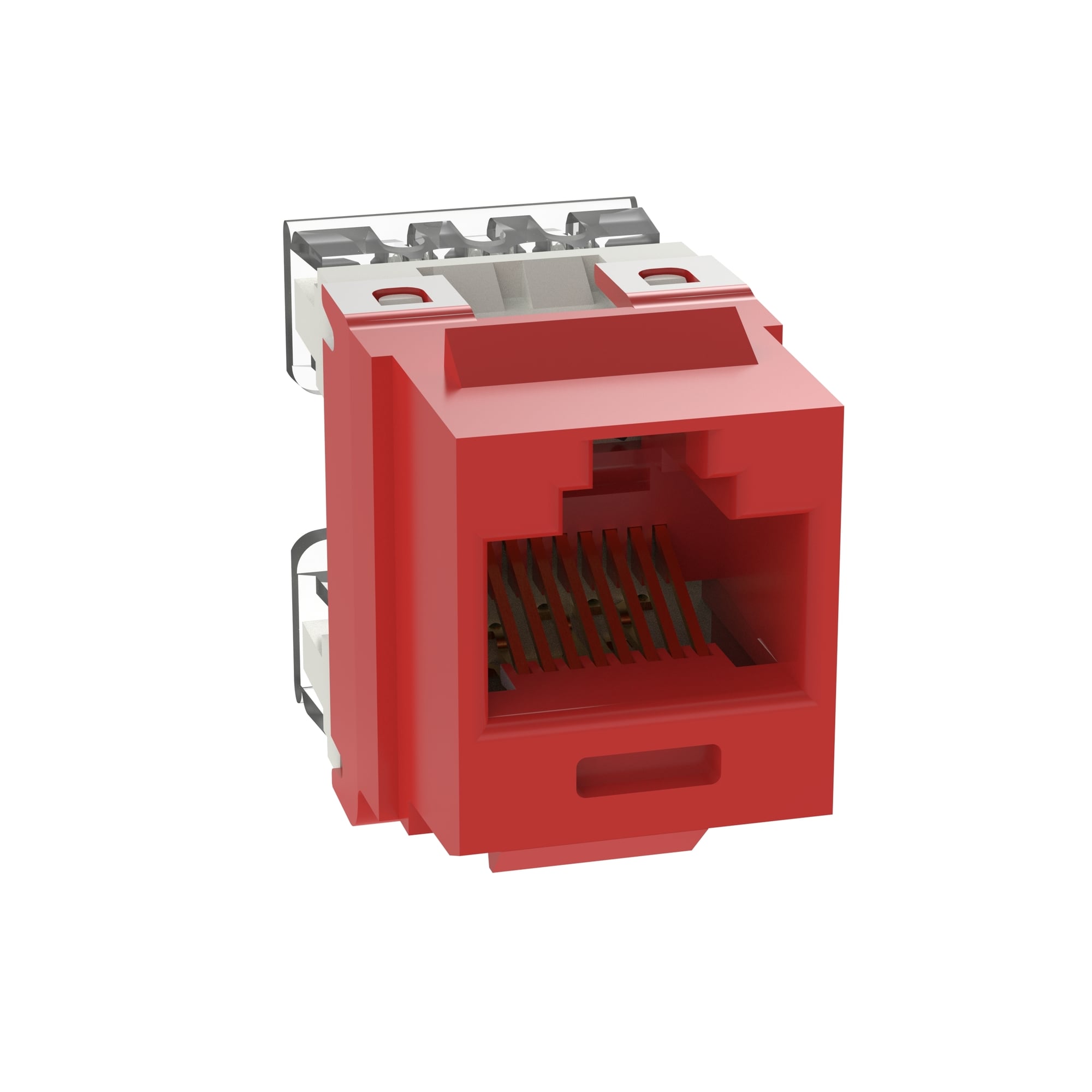 NetKey Cat 5e Punchdown Jack, Red