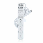 Medical Grade Power Strip, Non-Surge, 12A - 125VAC, With 6 Nema 5-15R Outlets With Locking Covers, 15-ft Power Cord With Right-angle Nema 5-15P Plug