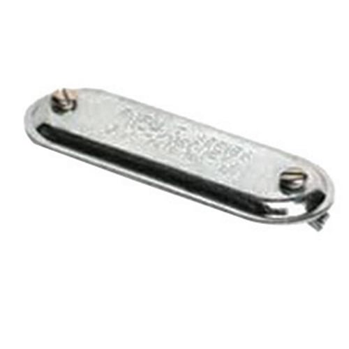 270 170 Conduit Body Cover, 3/4 in Hub, For Use With Form 7 Conduit Body, Stamped Steel, Pre-Galvanized Zinc