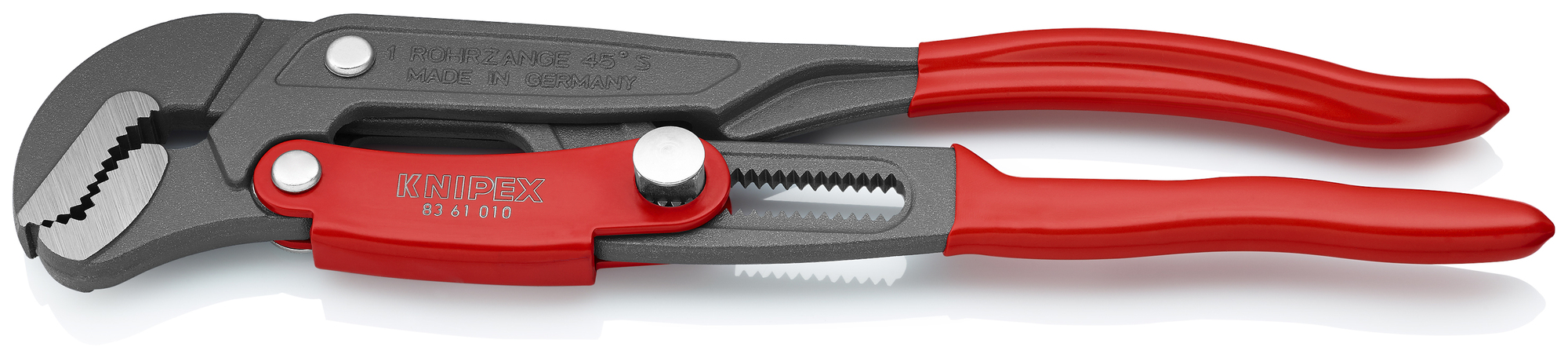 Rapid Adjust Swedish Pipe Wrench-S-Type, 13 in., Plastic Coating