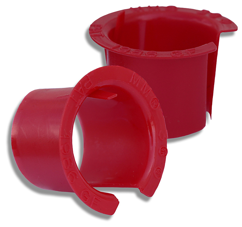 1 Anti-Short Electrical Bushing, 3/8 in Conduit, 14-4/4-1/6-1/12-3 AWG AC Cable, Plastic