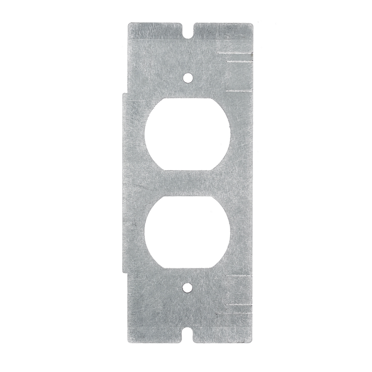 FBMPDUP Standard Sized Faceplate, 2/4/6 Gangs, Galvanized Stamped Steel