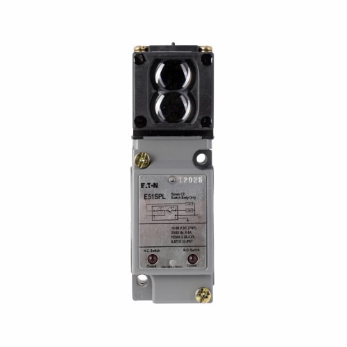 E51SPL Switch Body, Inductive Proximity Photoelectric Sensor, 10 to 30 V DC, 1NO-1NC Contacts Output, 600 mA Output, 4-Wire Wiring