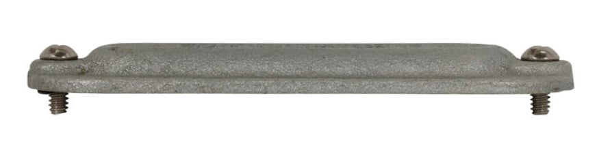 680F Condulet Form 8 Blank Cover, 2 in Hub, For Use With Condulet Rigid Conduit Bodies, Feraloy Iron Alloy, Electro-Galvanized/Aluminum Acrylic Painted