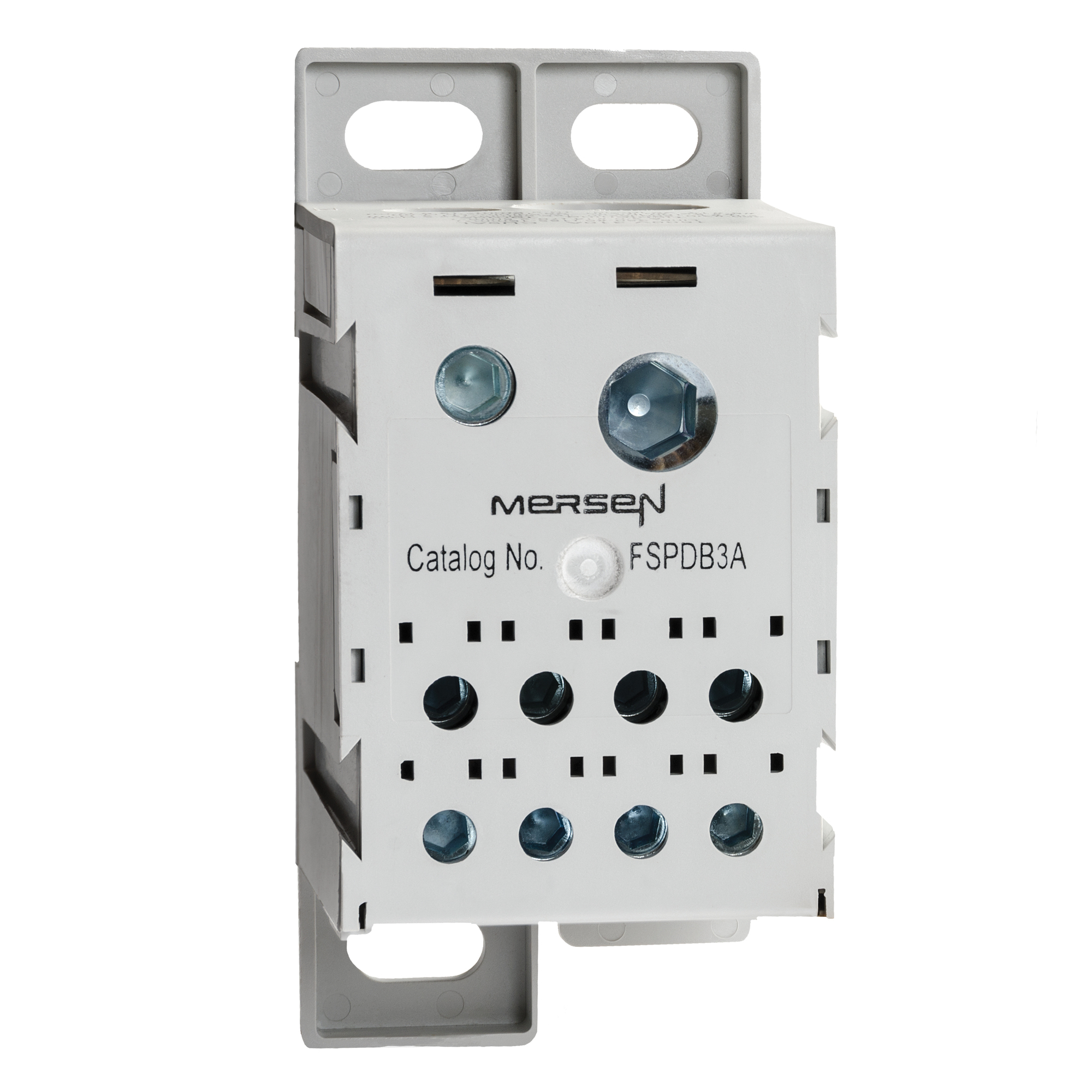 FSPDB3A Finger Safe Power Distribution Block, 600 V AC, 310 A, 1 Pole, 14 to 2/0 AWG, 6 AWG to 350 kcmil, 14 to 8 AWG Wire