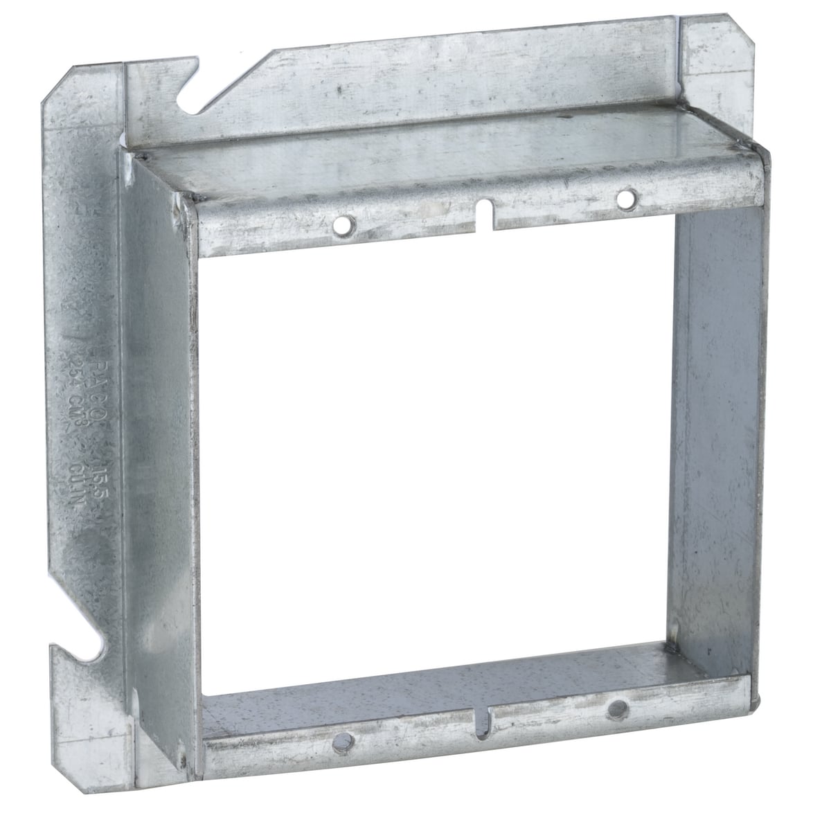 885 Machined Standard Electrical Box Cover, 4.69 in L x 4.69 in W x 1-1/2 in D, Receptacle/Switch Cover, Drawn Steel