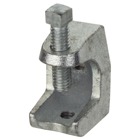 Clamp, Beam, Length 1-1/8 Inches, Width 2-7/32 Inches, Jaw Opening 5/8 Inches, 1/4 Inch, 20 Threaded Opening, Malleable Iron