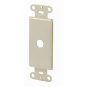 80400-I Decora Trimatron Combination Wallplate Adapter, For Use With Rotary Dimmer, Plastic, Ivory