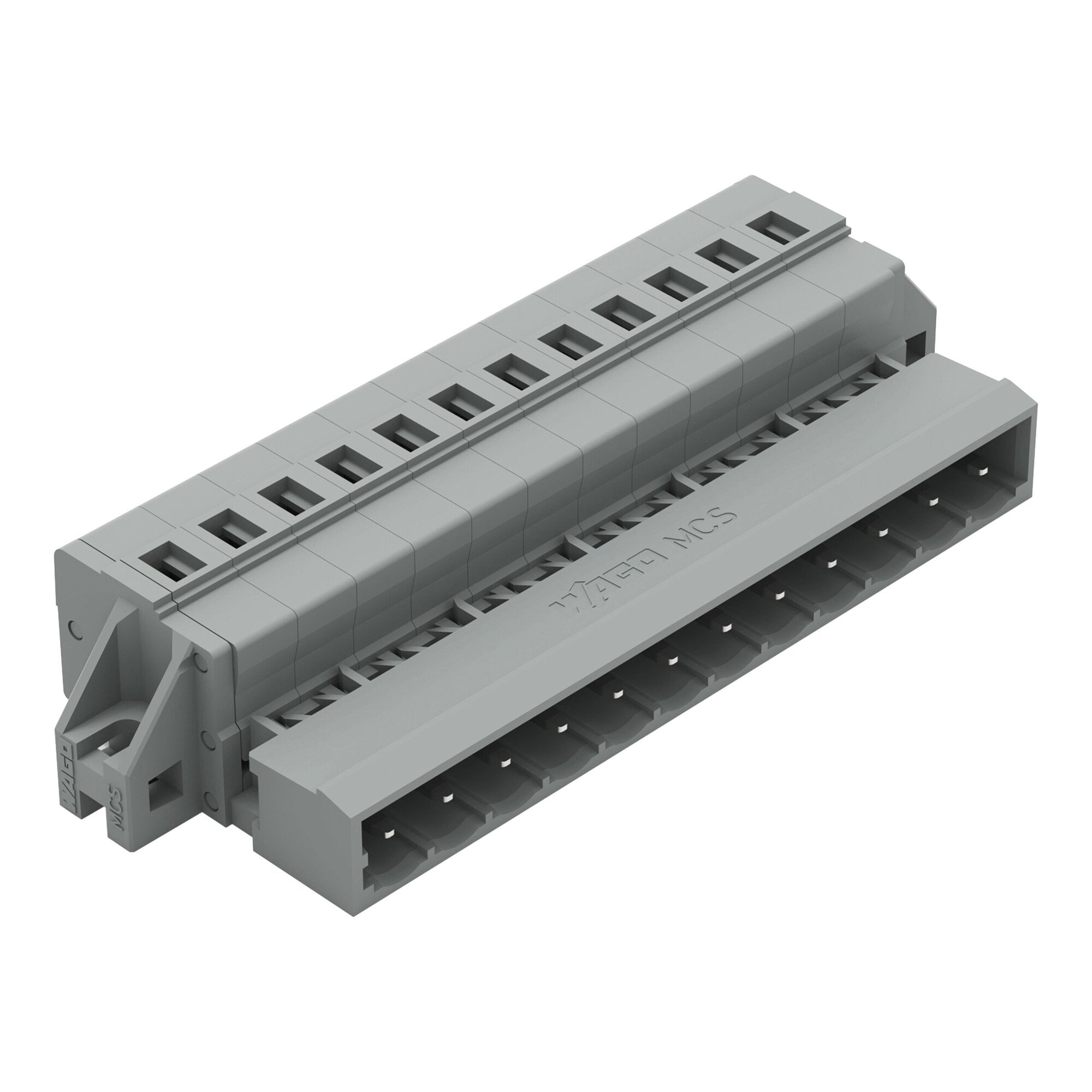 231-612/019-000 Operating Tool 1-Conductor Male Connector, 630 V, 12 A, 28 to 12 AWG Wire, 12 Poles, Panel Mount