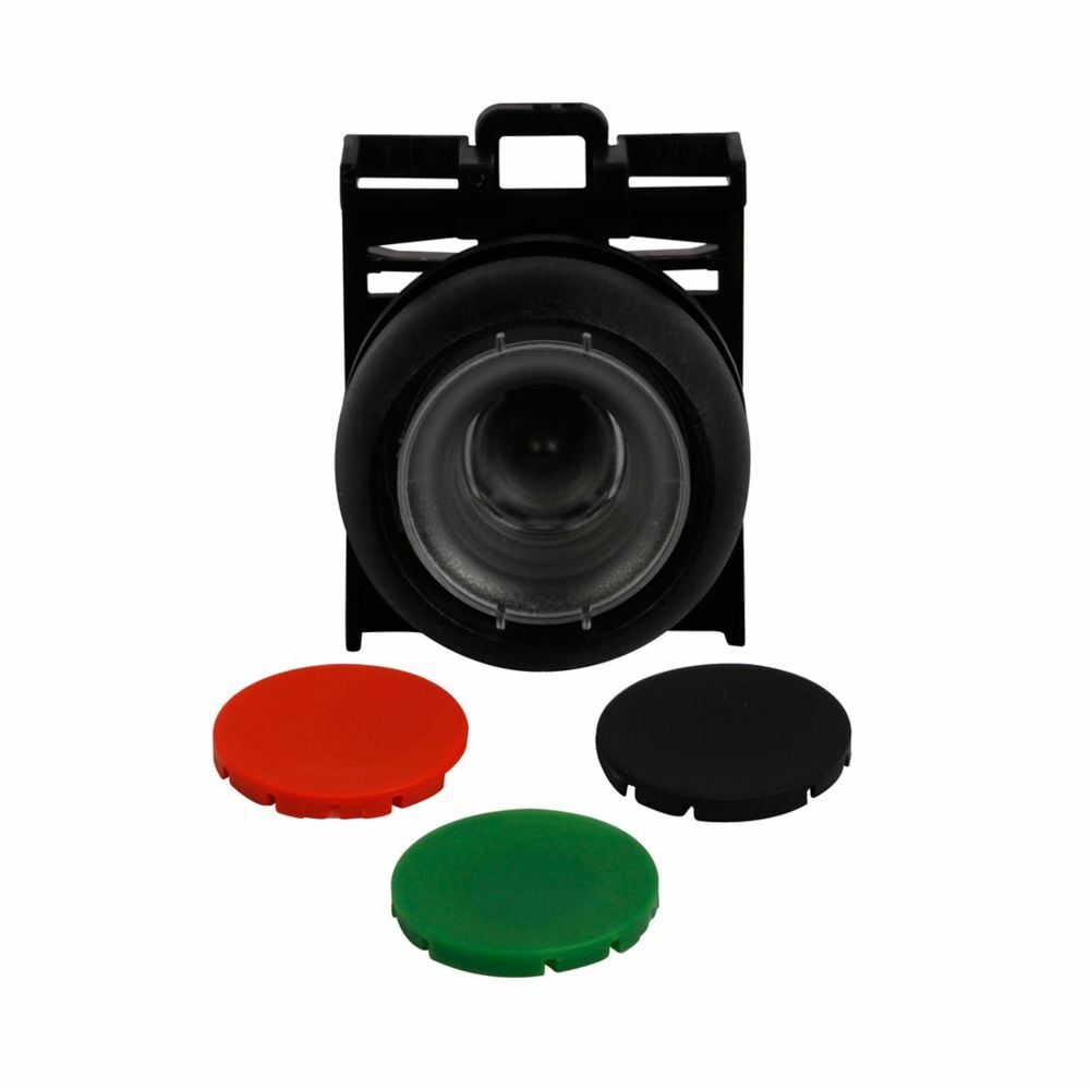 M22S-D-X-SRG Buttonless Modular Non-Illuminated Pushbutton Operator, 22.5 mm, Black/Green/Red