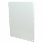 Back Panel; Carbon Steel, White Painted, 24"x20", (6) Screw Mount