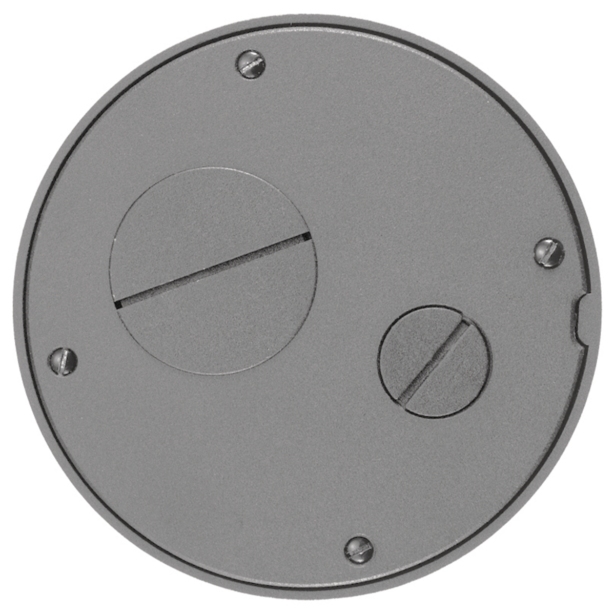 S1SPFFTGY Fire-Rated Poke-Through Sub Plate, 5.62 in Dia, 5.62 in L x 5.62 in W, Cast Aluminum
