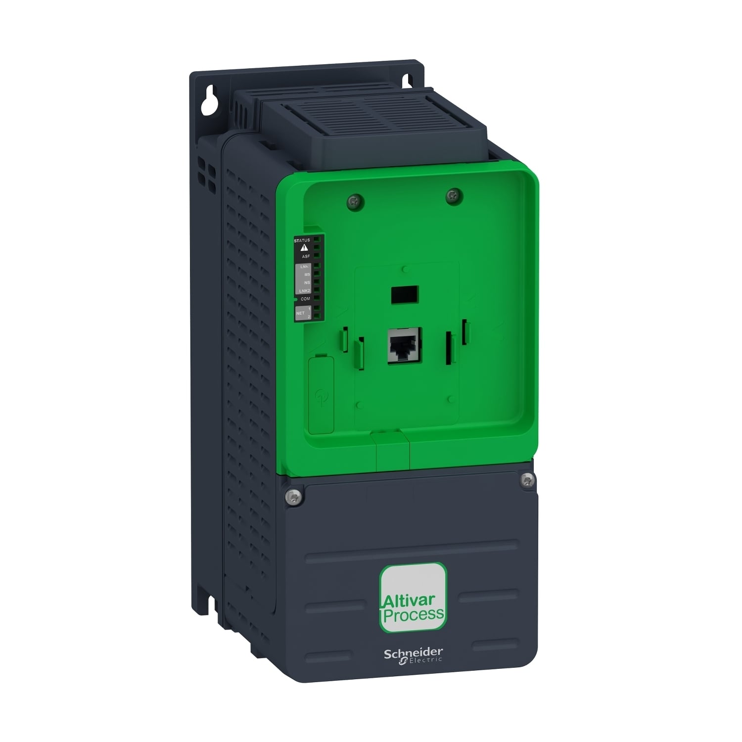 ATV930U55N4ZU ATV900 3-Phase Standard Variable Speed Drive, 380 to 480 V, 10.4, 9.1 A Normal Duty/8, 7.2 A Heavy Duty, 7.5 hp Normal Duty/5.0 hp Heavy Duty, 5.12 in W x 7.72 in D