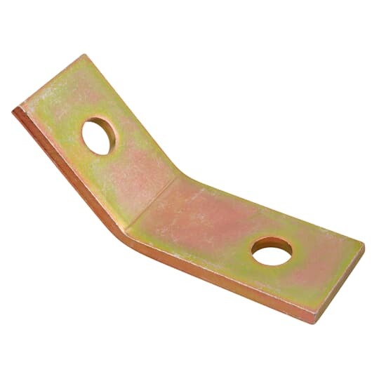 B-938 Kindorf 900 3-Hole Open Angle Connector, 3 in L x 1-1/2 in W, For Use With Channel, Steel, Galv-Krom/Standard