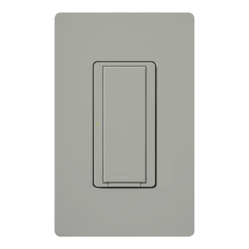 RRD-8ANS-GR Maestro RF Switch for RA2Select/RA3, 8 Amp Light/5.8 Amp Motor, 1 Pole/Multi-Location, Neutral Required, 120V, Gray