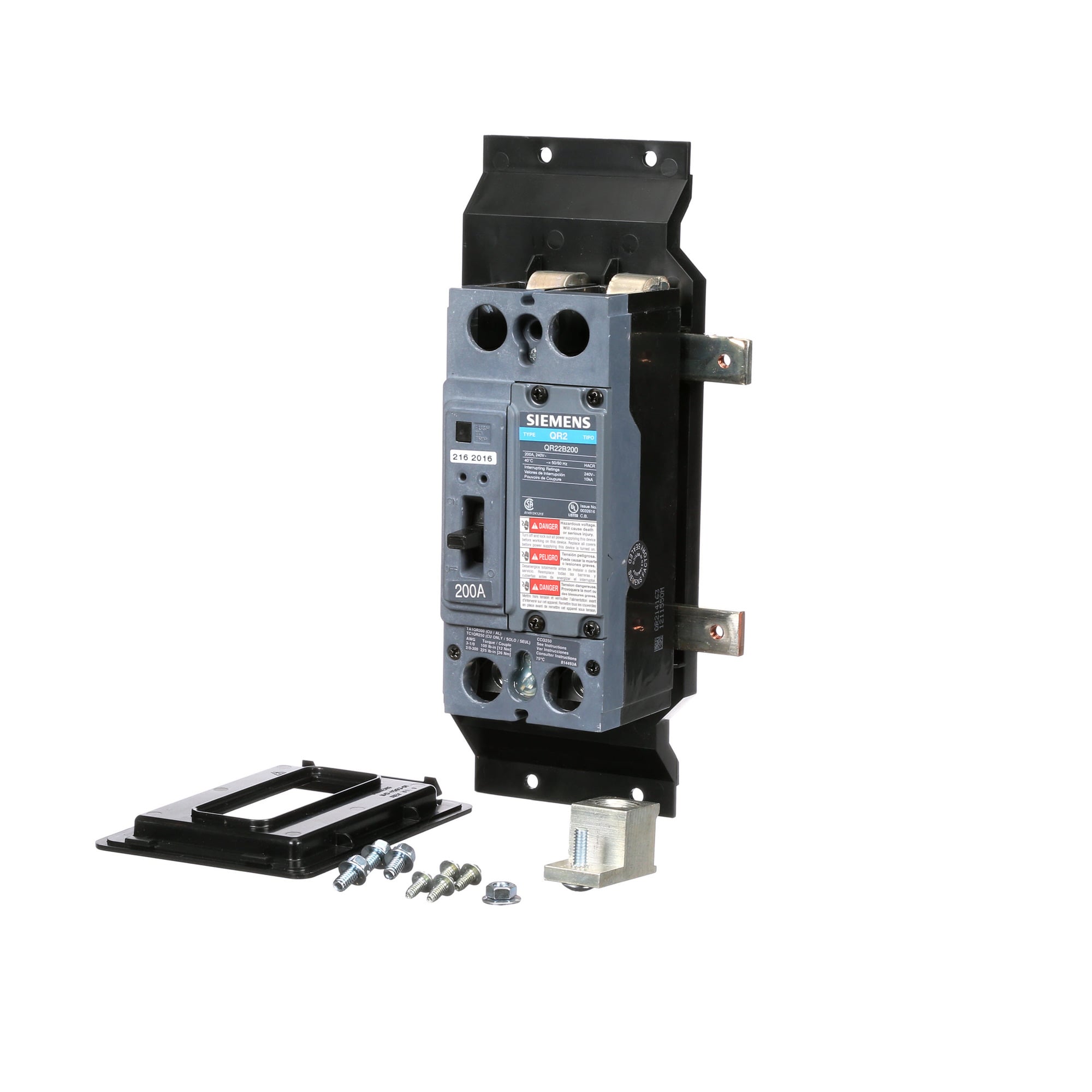 MBKQR1200A Sentron Buck Boost Insulation Low Voltage Mounting Kit, For Use With Type P1 Revised Panelboard and QR22B200 2-Pole Molded Case Circuit Breaker