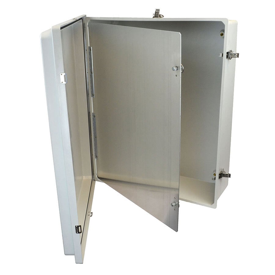 Deadfront Panel; Aluminum, Silver, Bolts and Nuts Mount