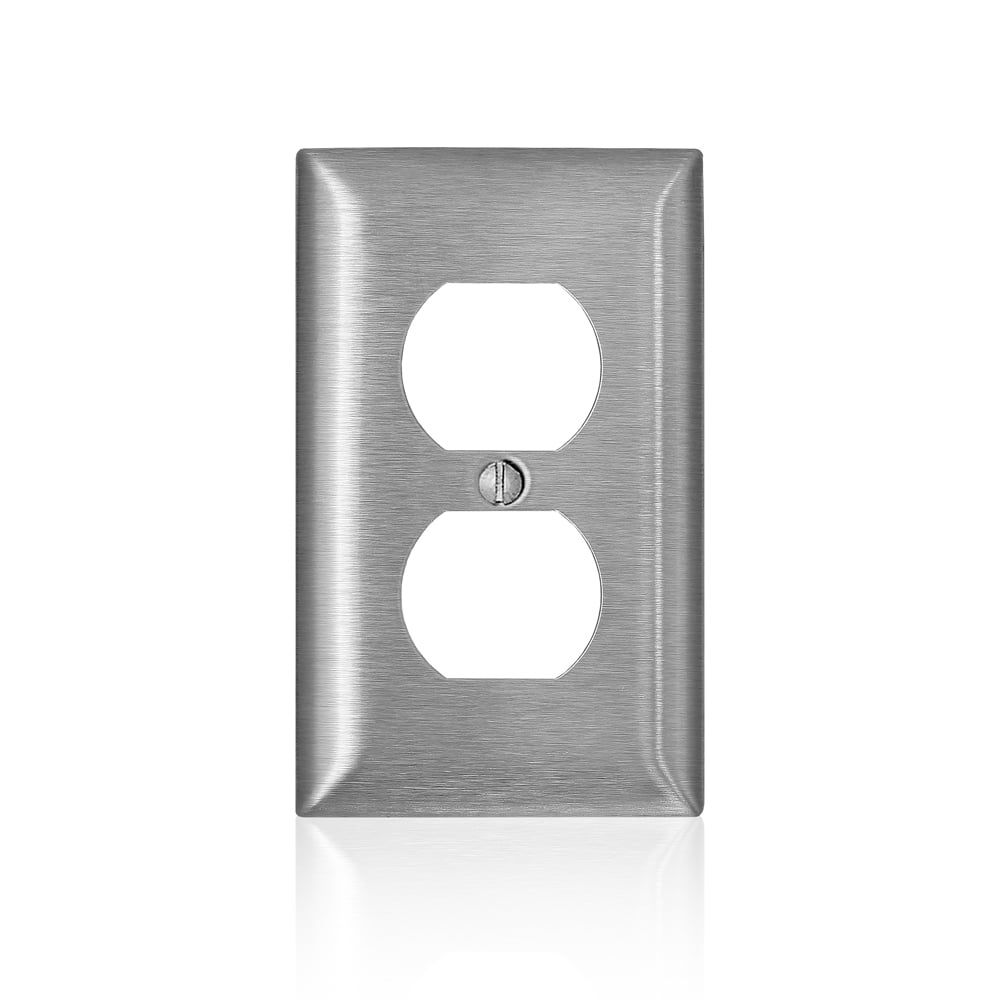 SS8-40 C Series Non-Magnetic Standard Wall Plate, 1 Gangs, 2.79 in W x 4.54 in H, 302/304 Stainless Steel, Silver