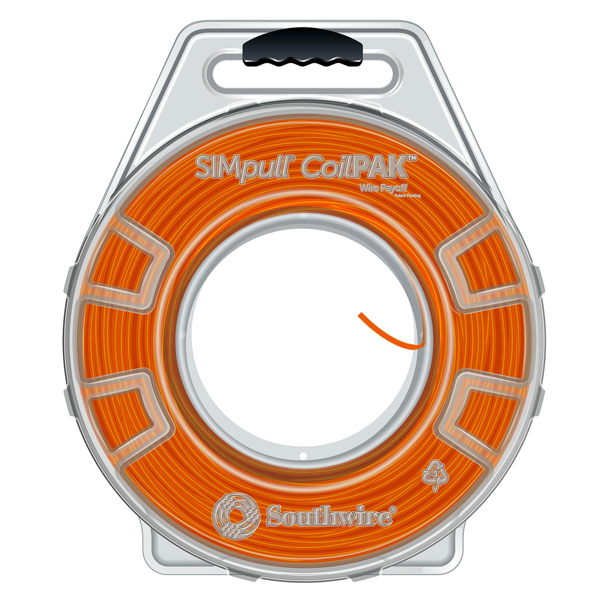 58019605 THHN Wire, 12 AWG, Copper Conductor, Stranded, Orange, 2000 ft CoilPak