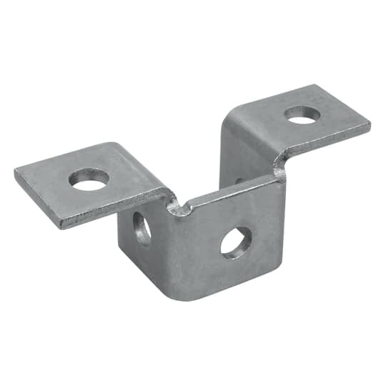AW-220-EG Superstrut 200 Wing Shaped Fitting, (5) Holes, 5-13/32 in L x 1-5/8 in W, For Use With 1-5/8 x 1-21/32 in Channel, Steel