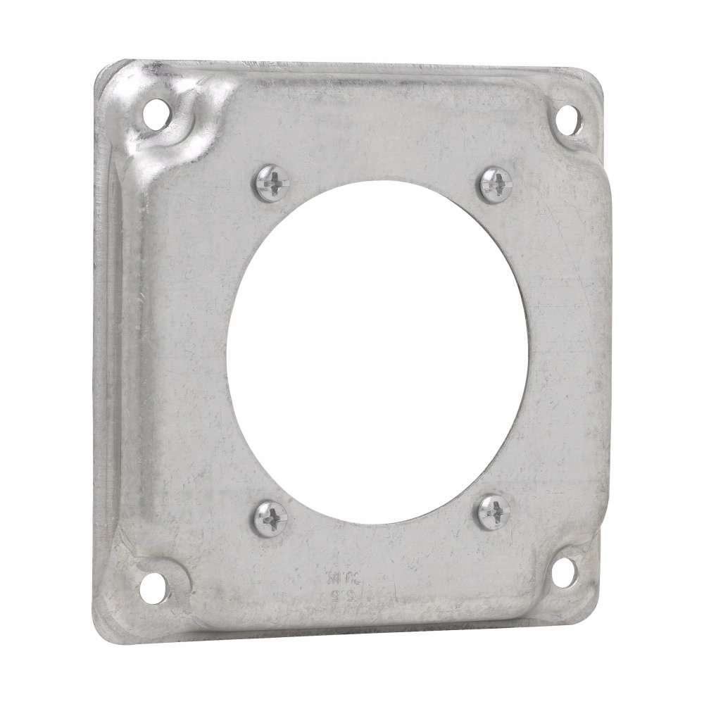 TP509 Thepitt Box Cover, 4 in L x 4 in W, Raised Surface Cover, Steel