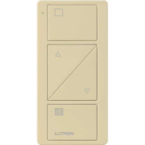 PJ2-2BRL-GIV-S01 2-Button Pico Smart Remote with Raise/Lower and Shade Icons, Ivory