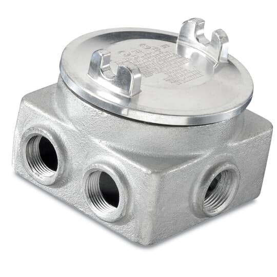 GUP214-TB T&B 10-Outlet Explosionproof Rectangular Junction Box, 3/4 in, For Use With Branch Conduits, Iron
