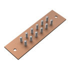 ComLine Ground Buss 6-position, Brushed, Copper