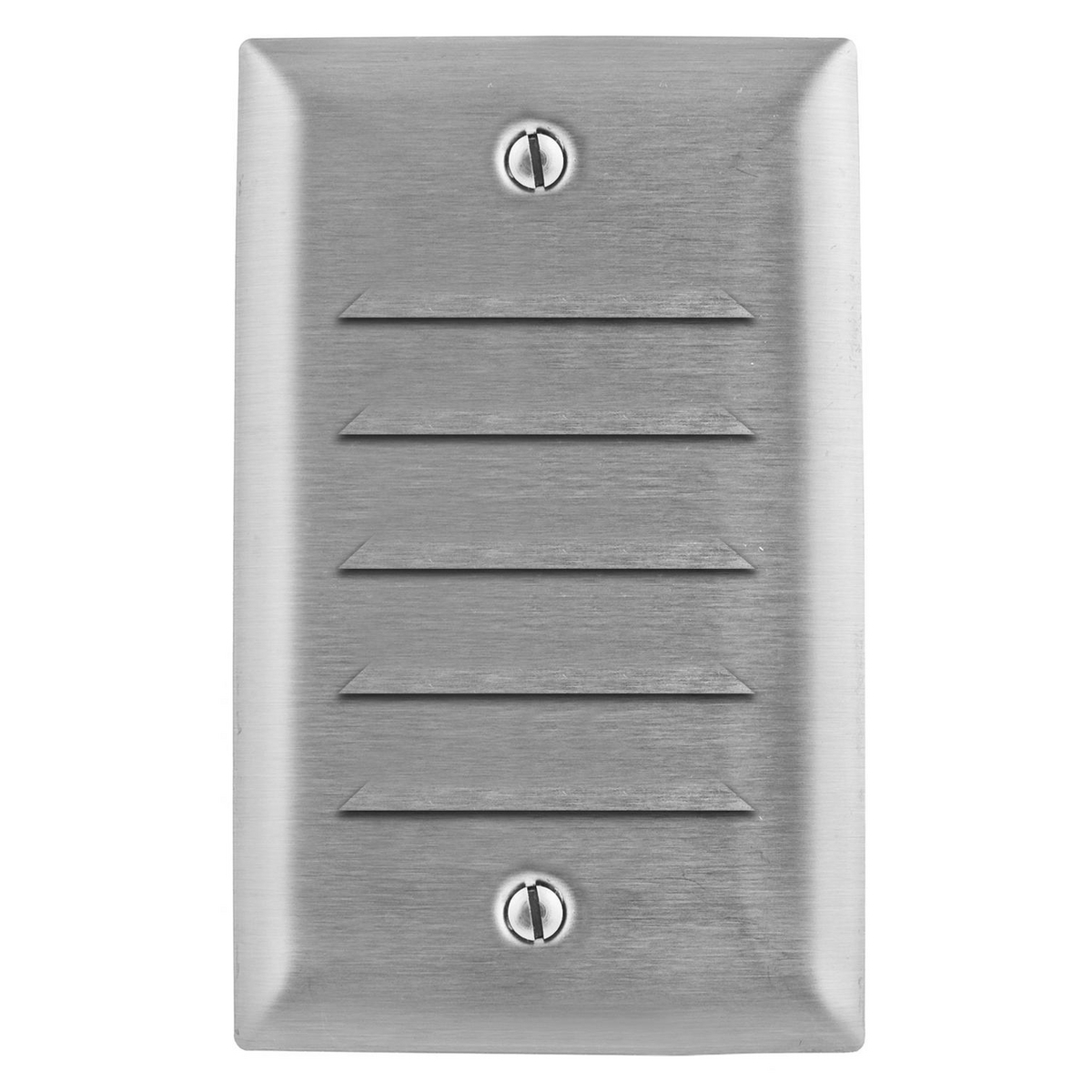 SS771 Non-Magnetic Standard Louver Plate, 1 Gangs, 302/304 Stainless Steel