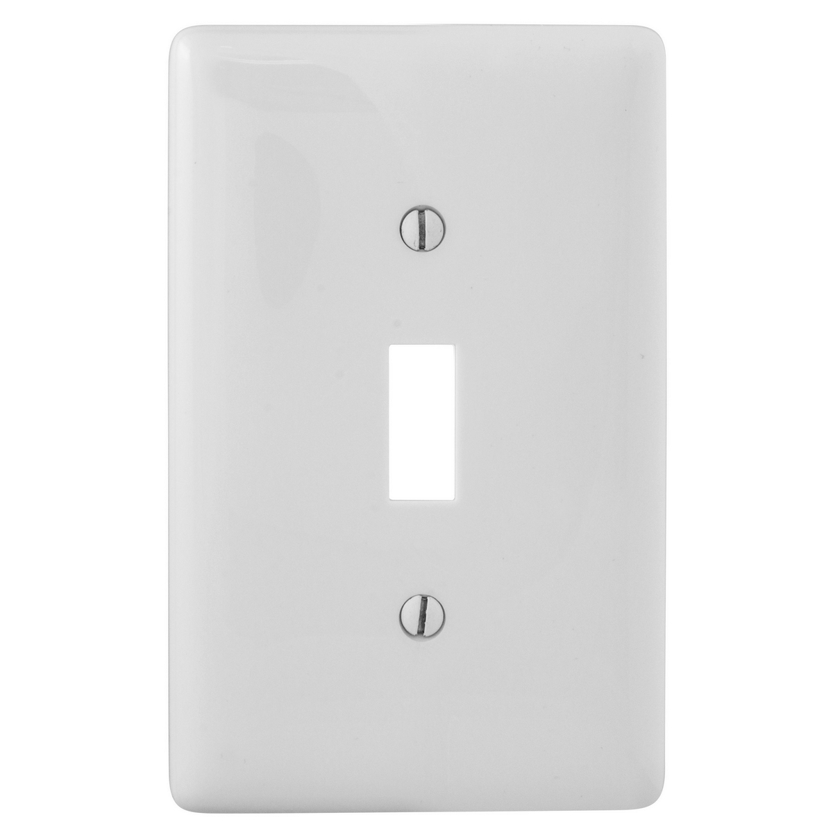NPJJ1W Jumbo Unbreakable Wall Plate, 1 Gangs, 6.8 in W x 4 in H, Nylon, White