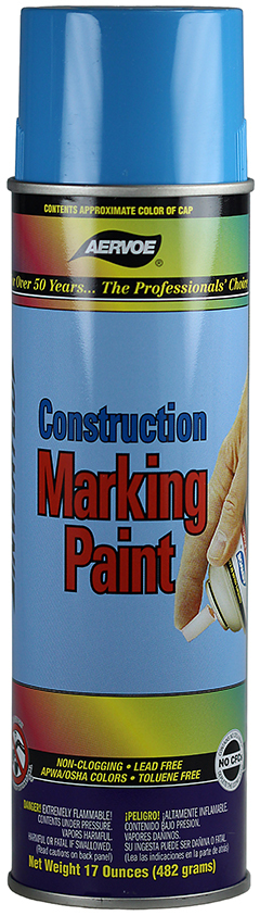 254 Marking Paint, 20 oz Container, Blue, 420 ft Coverage, 45 min Curing