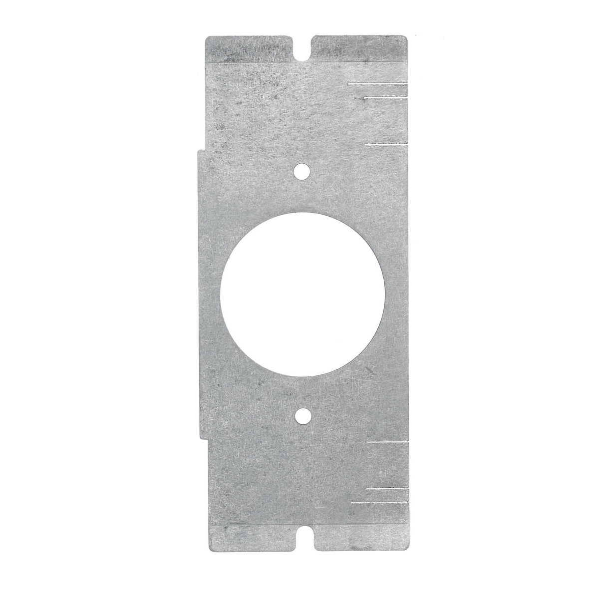 FBMP156 Mounting Plate With (1) Twist-Lock 1.6 in Diameter Opening, 2/4/6 Gangs, Galvanized Stamped Steel