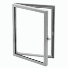Hinged Window Kit, Type 12, 30.00x24.00x1.49, Gray, Steel
