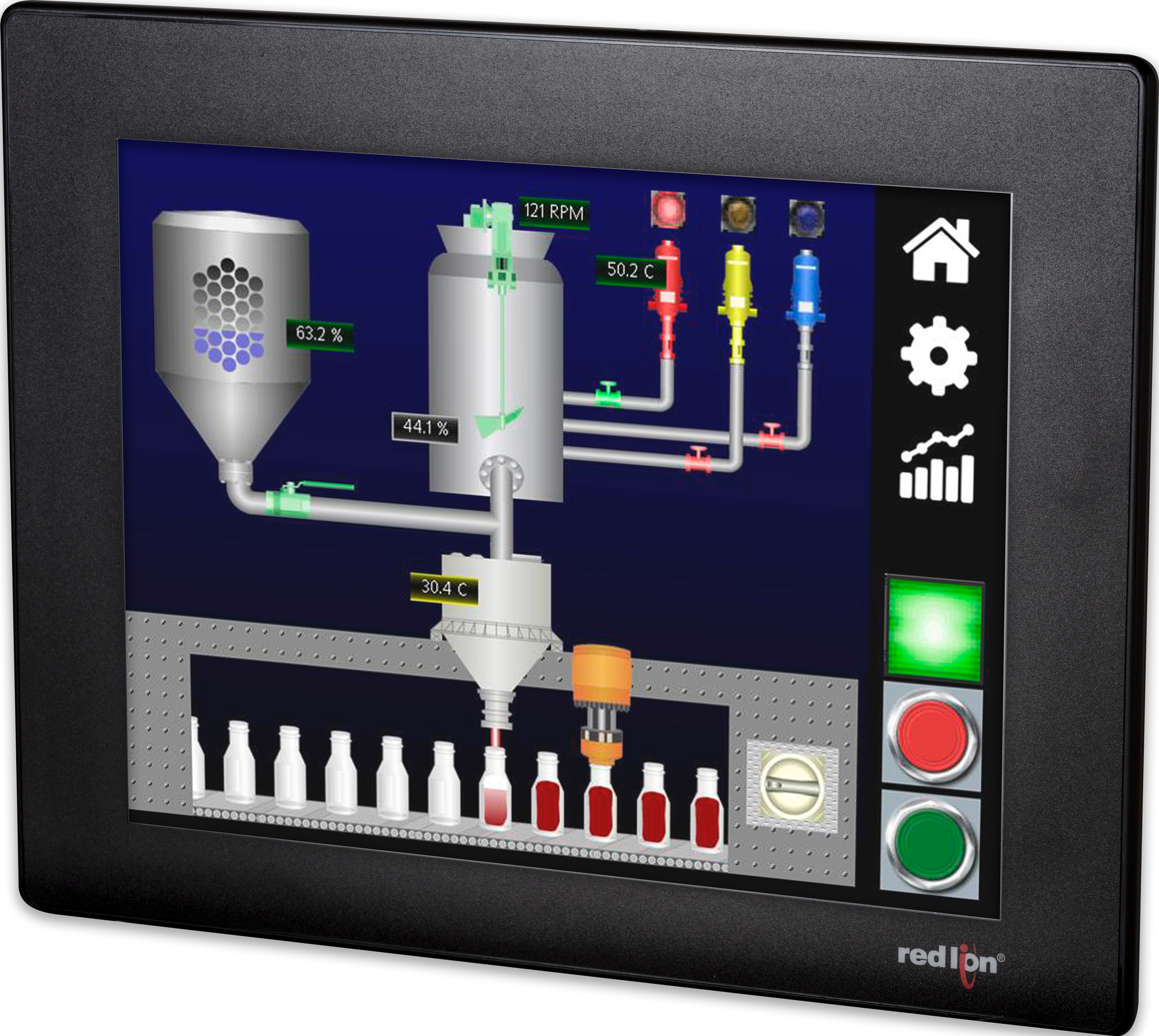 CR30001000000420 Widescreen HMI Operator Panel With Data Logging and Web Server, 10 to 30 V DC, 21 to 22 W, 10.4 in TFT LCD Display