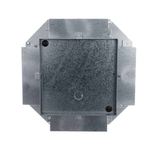 665-SC Steel City Recessed Service Floor Box With Knockout, Stamped Steel, 126 cu-in Capacity, 4 Gangs, 4 Outlets, 28 Knockouts, 12-1/8 in L x 12-1/8 in W x 3-1/2 in H