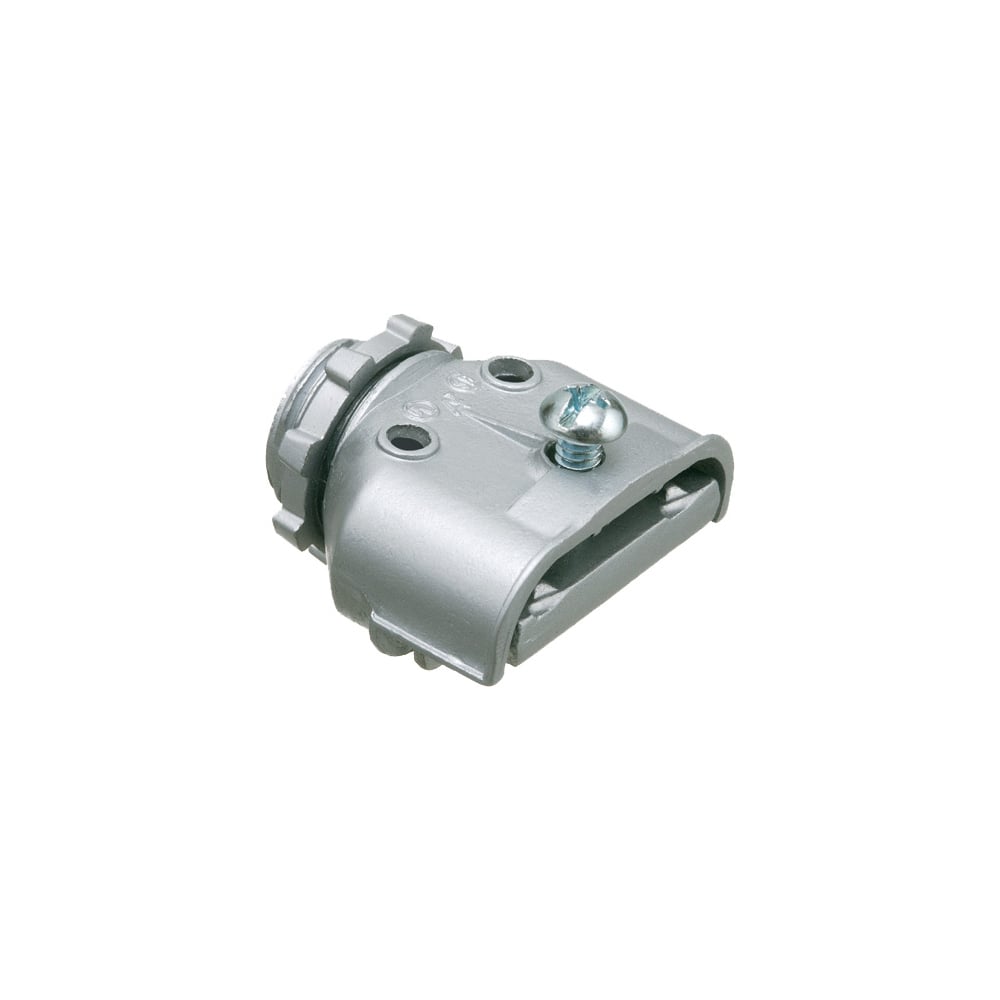 846 Duplex Straight Single Screw Cable Connector, 3/8 in Trade, 0.15 to 0.612 in Cable Openings, Die Cast Zinc