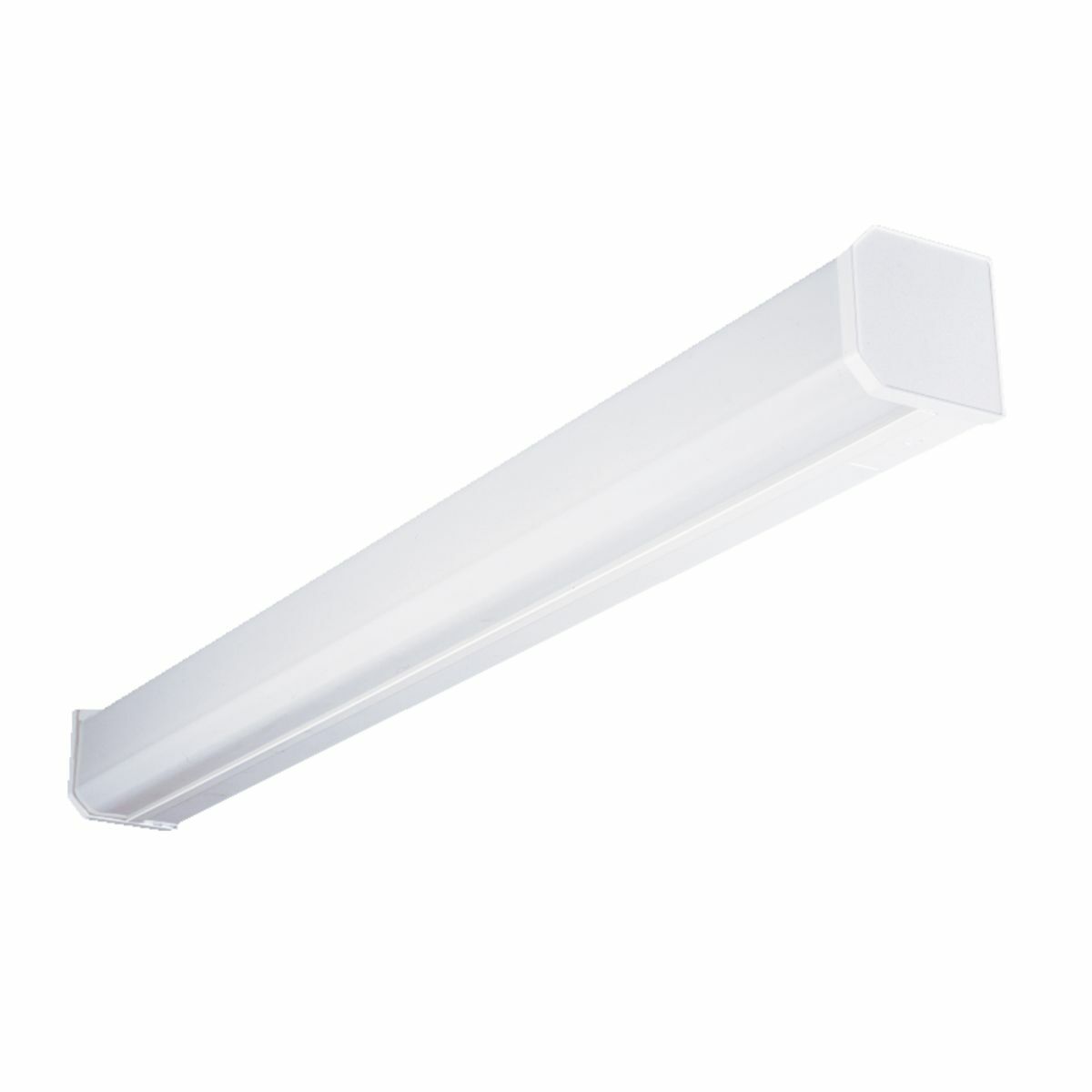 BC-232-UNV-EB81-U Metalux BC Series All Purpose Commercial Wall Bracket, (2) Lamps T8 Lamp, 61 W Fixture, 120/277 V AC, Baked White Enamel Housing